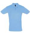 11346 Perfect SOL'S Perfect Cotton Piqué Polo Shirt sky blue colour image